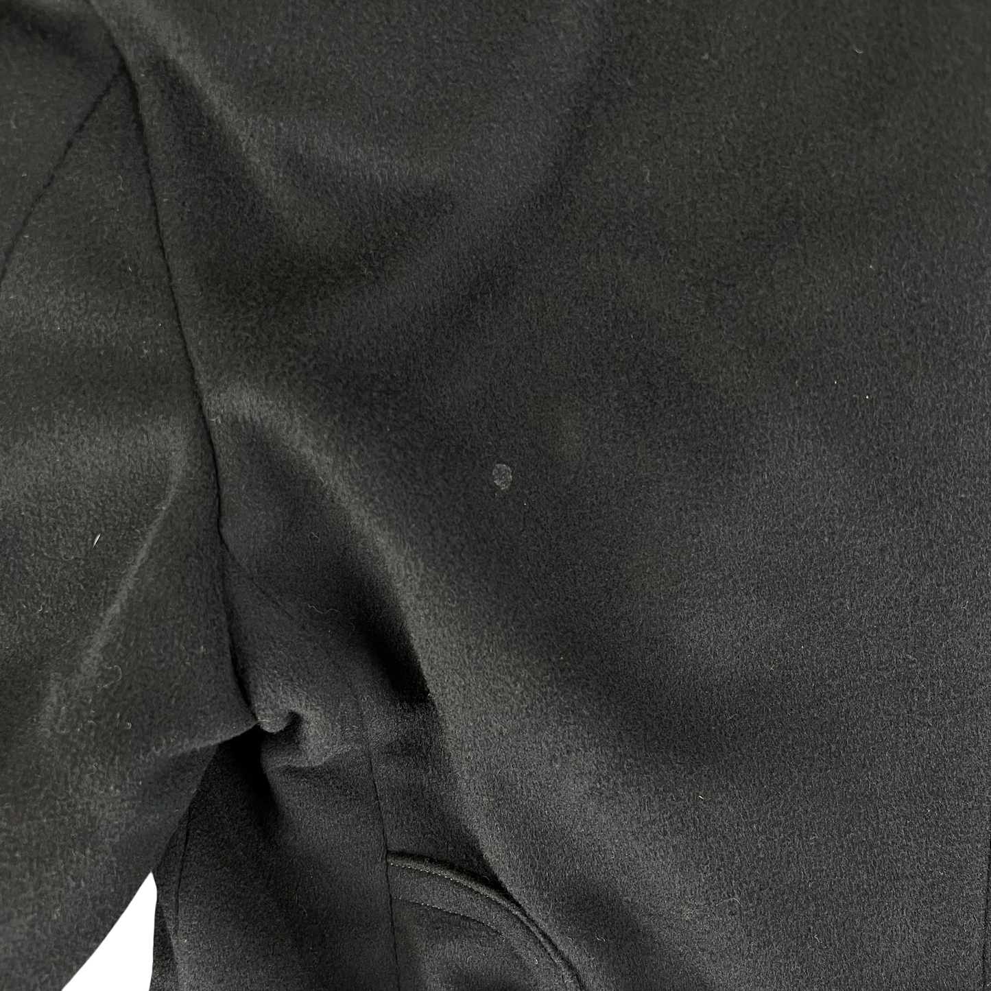British Royal Navy 60s Black Wool Greatcoat - Small