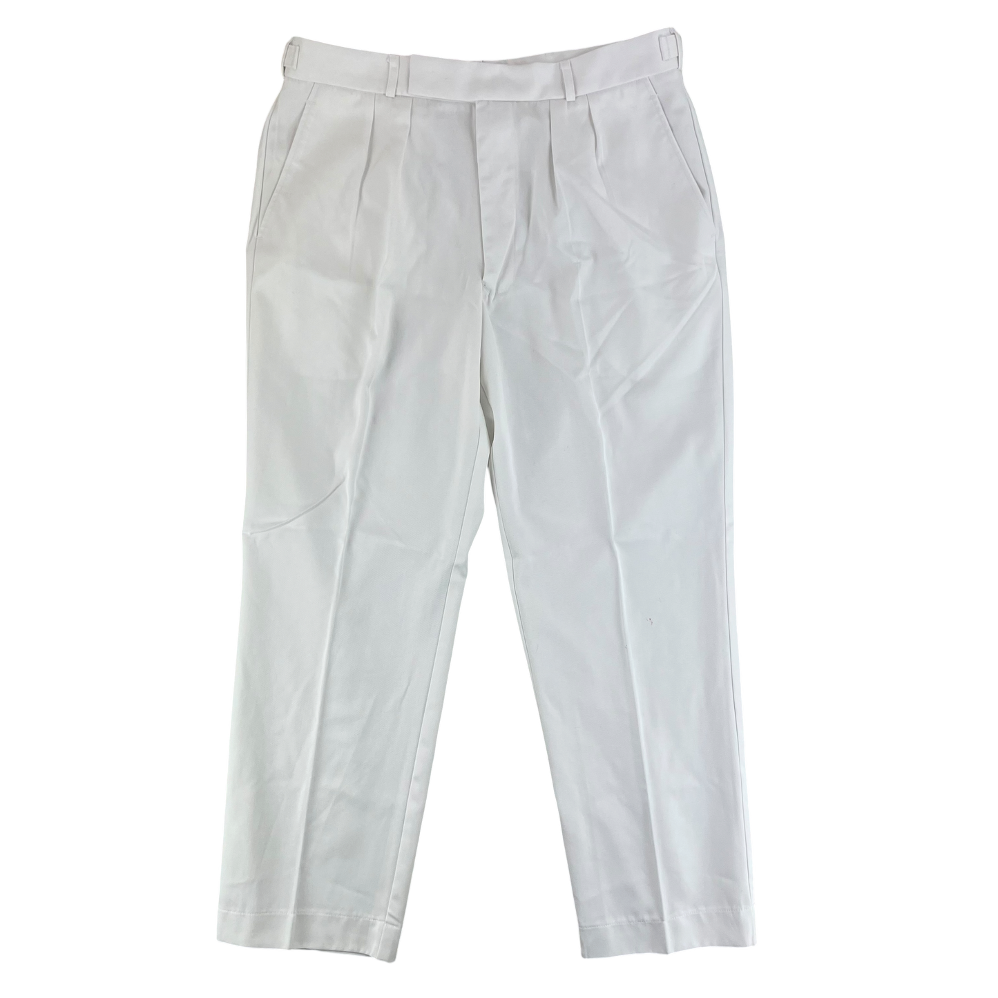 British Royal Navy Officers & Class I White Dress Trousers - W36 L29