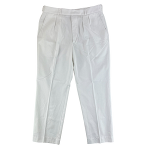 British Royal Navy Officers & Class I White Dress Trousers - W36 L29