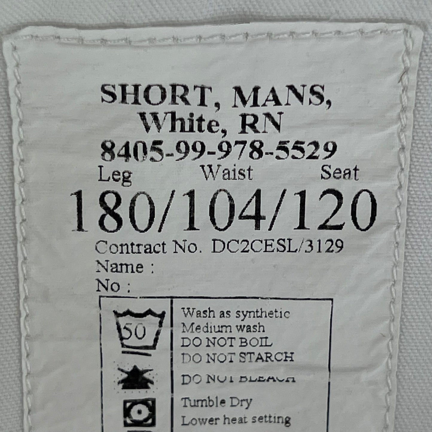 British Royal Navy White Dress Shorts - W40 180/104