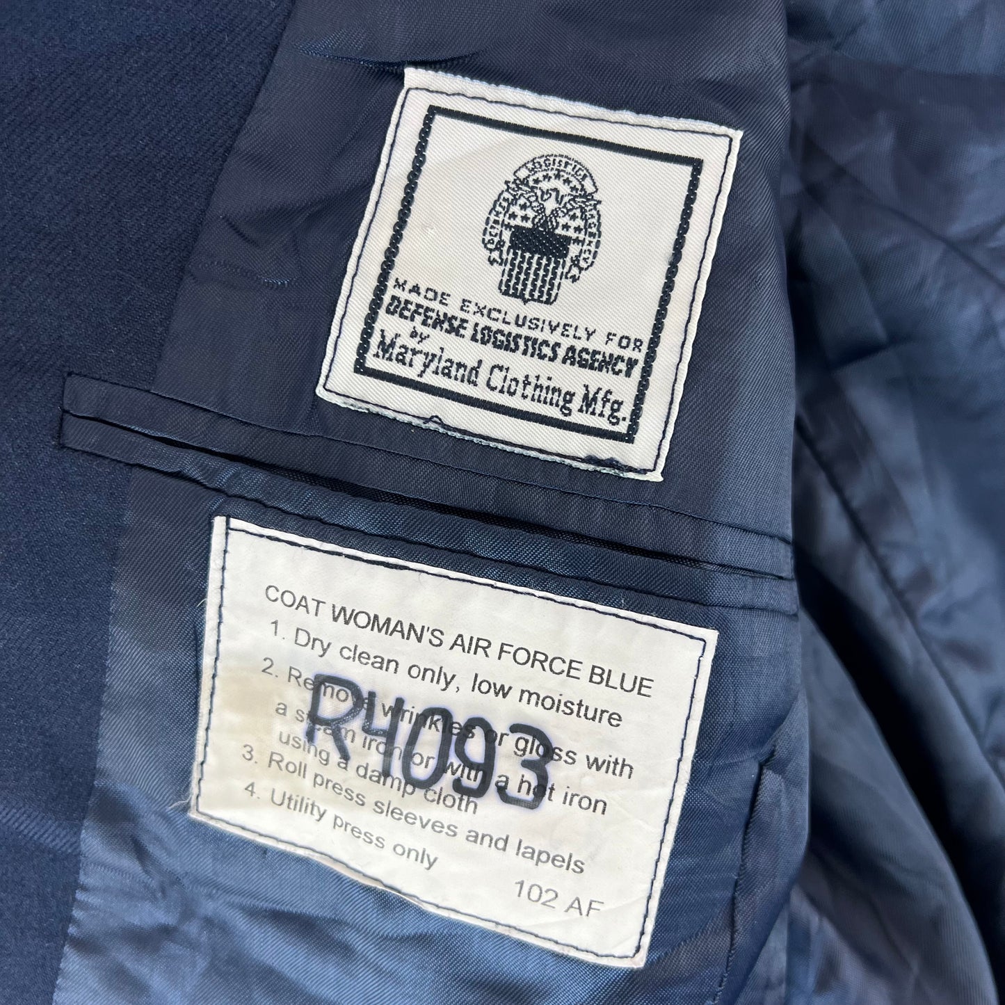 US Air Force Women's Blue Serge Service Dress Jacket - Medium 16ML