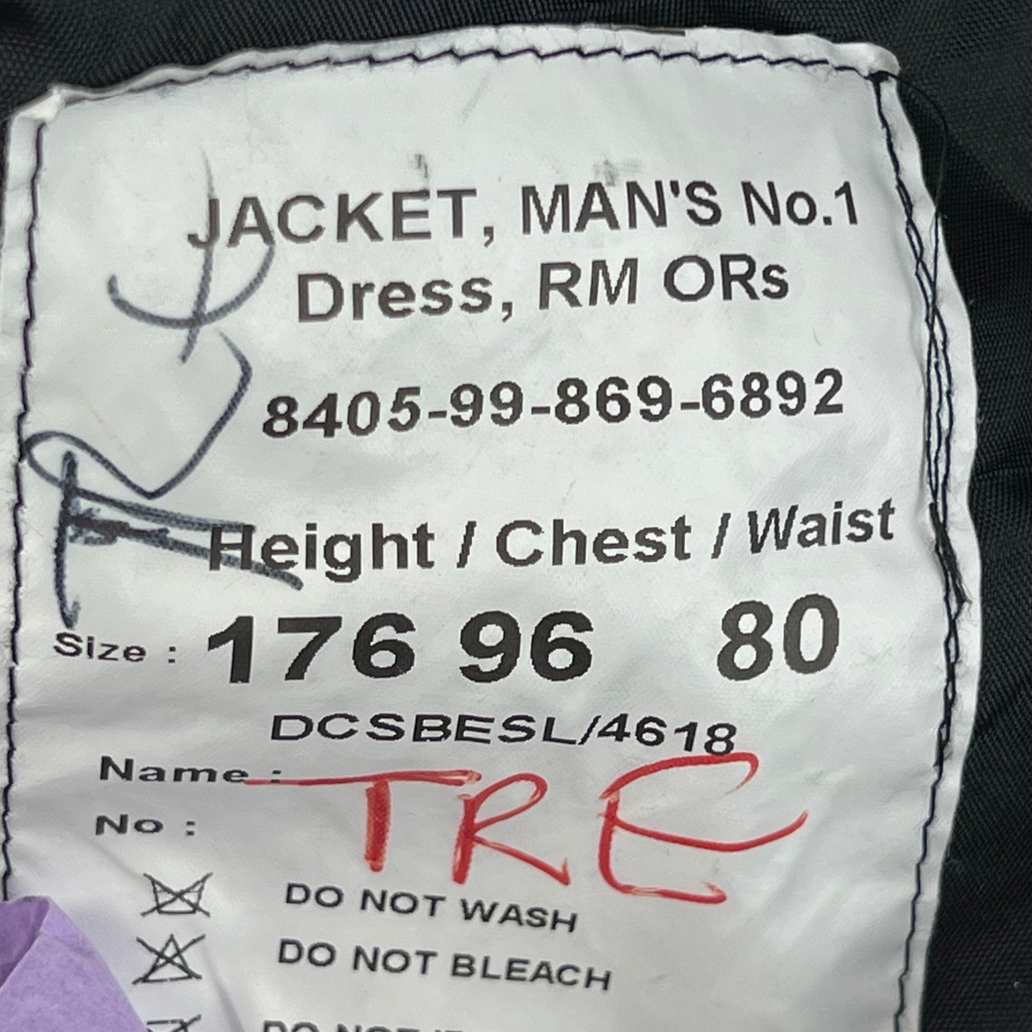 British Royal Marines No. 1 Dress Jacket - Medium 176/96
