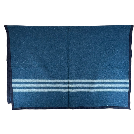 Romanian Army / Air Force Blue Wool Blanket