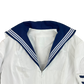 British Royal Navy Women's Class II White Jumper Sailor's Top - Medium 170/96