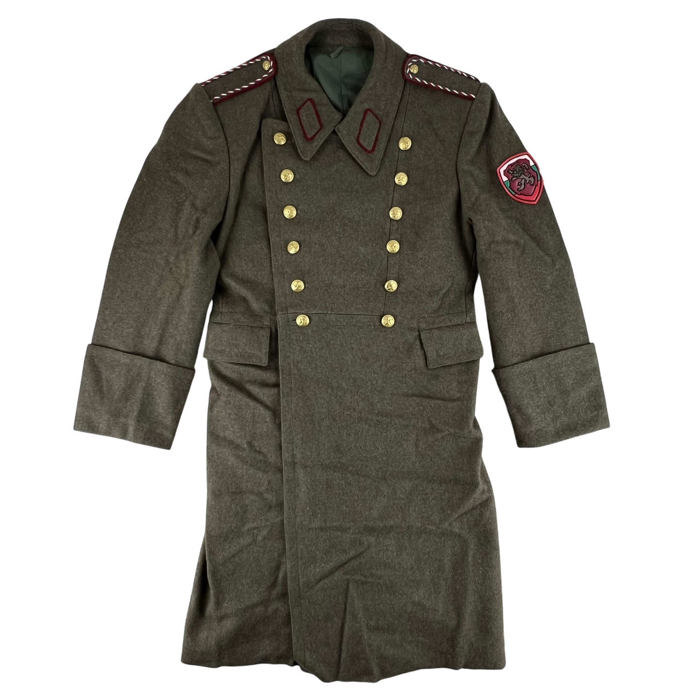 Bulgarian Army Khaki Wool Greatcoat - Medium