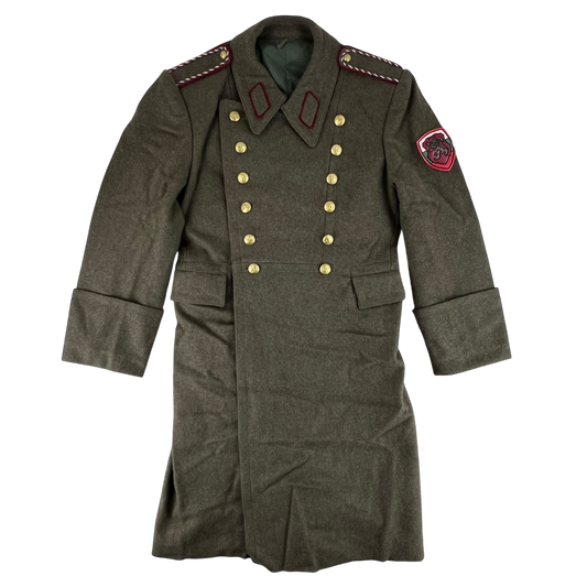 Bulgarian Army Khaki Wool Greatcoat - Medium