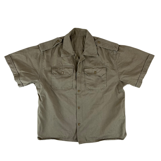 Greek Army M65 Khaki Shirt Short Sleeve - Medium