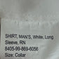 British Royal Navy White Long Sleeve Shirt