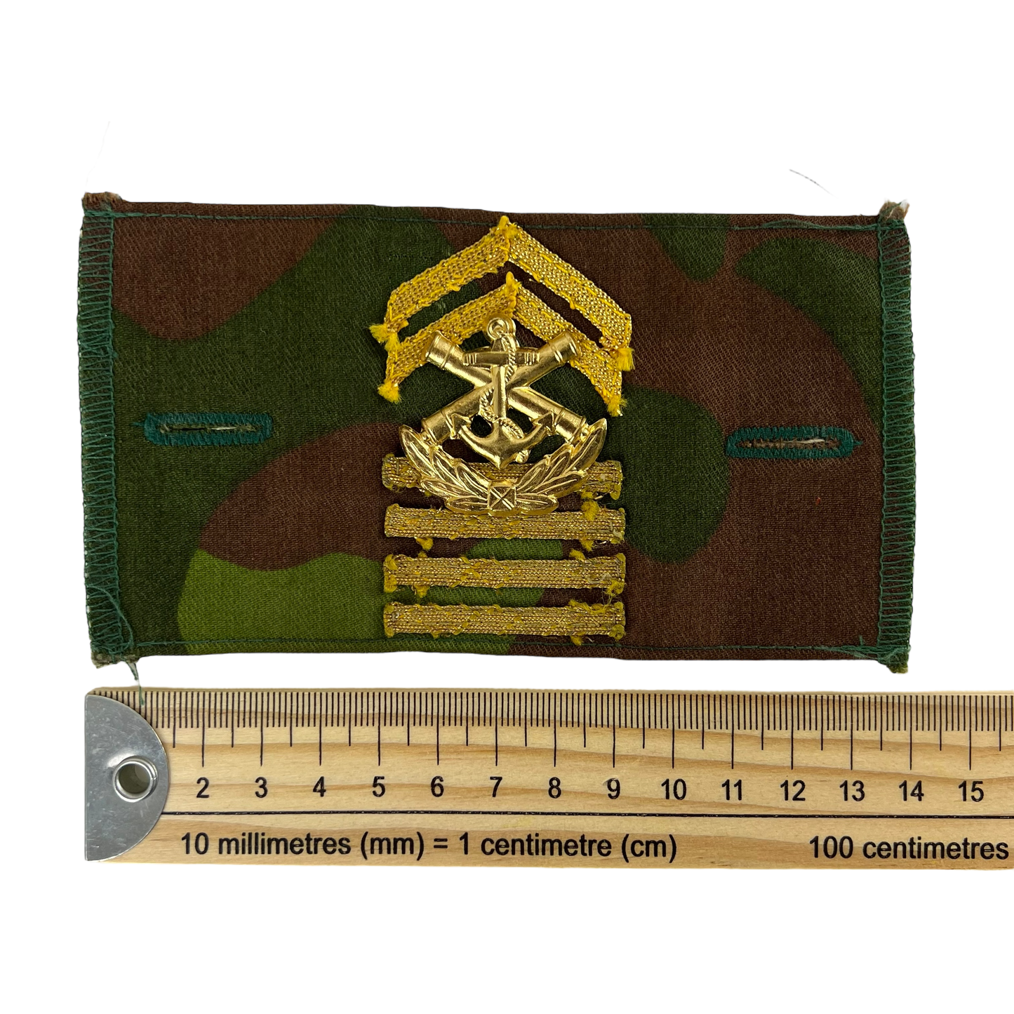 Finnish Navy M91 Camo Single Under Sergeant Rank Cuff Tab