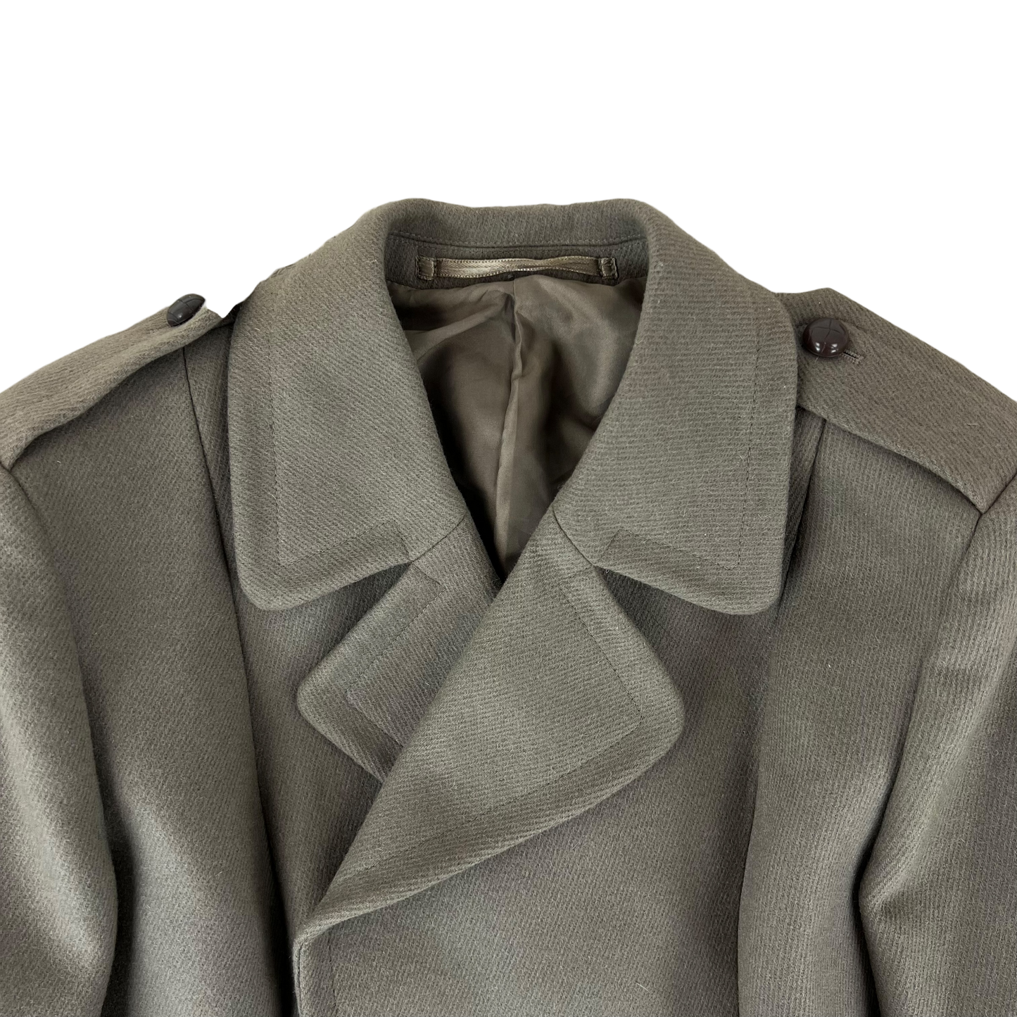 Dutch Army 80s Taupe Greatcoat - Medium