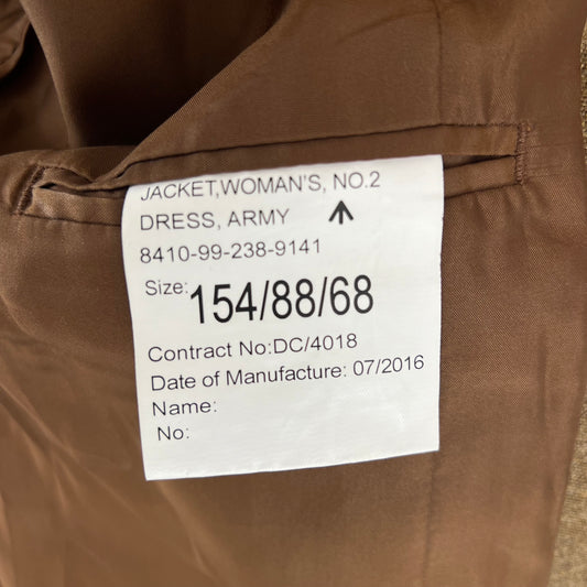British Army Women's No. 2 FAD Dress Jacket - Royal Logistics Corps - Small 154/88