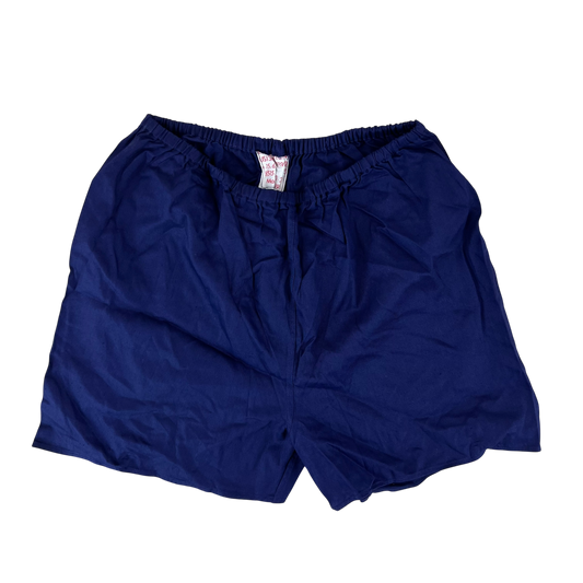 West German Army Cotton PT Navy Blue Swim Shorts - Small