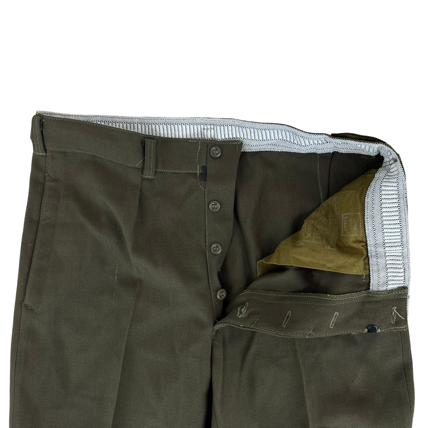 Soviet Red Army Khaki Dress Trousers - W32 L26