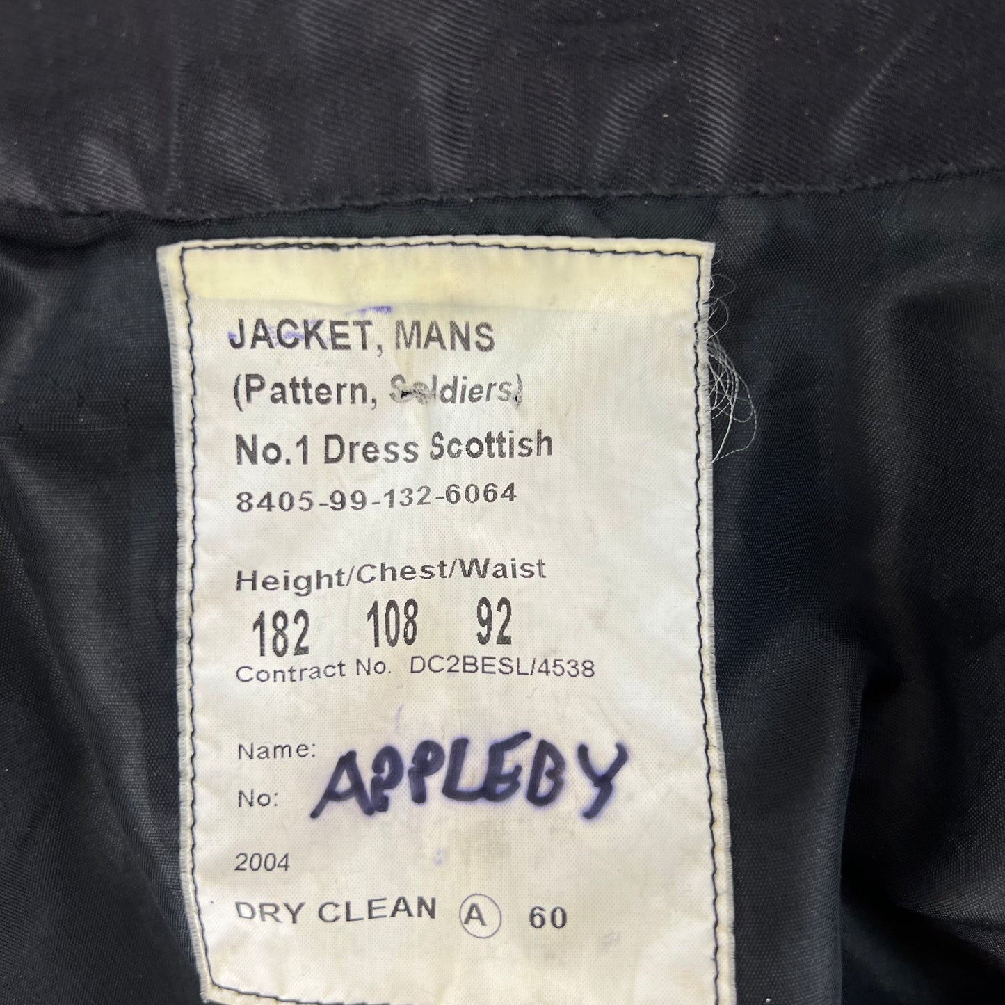 British Army Scottish No 1 Dress Piper's Jacket - Medium