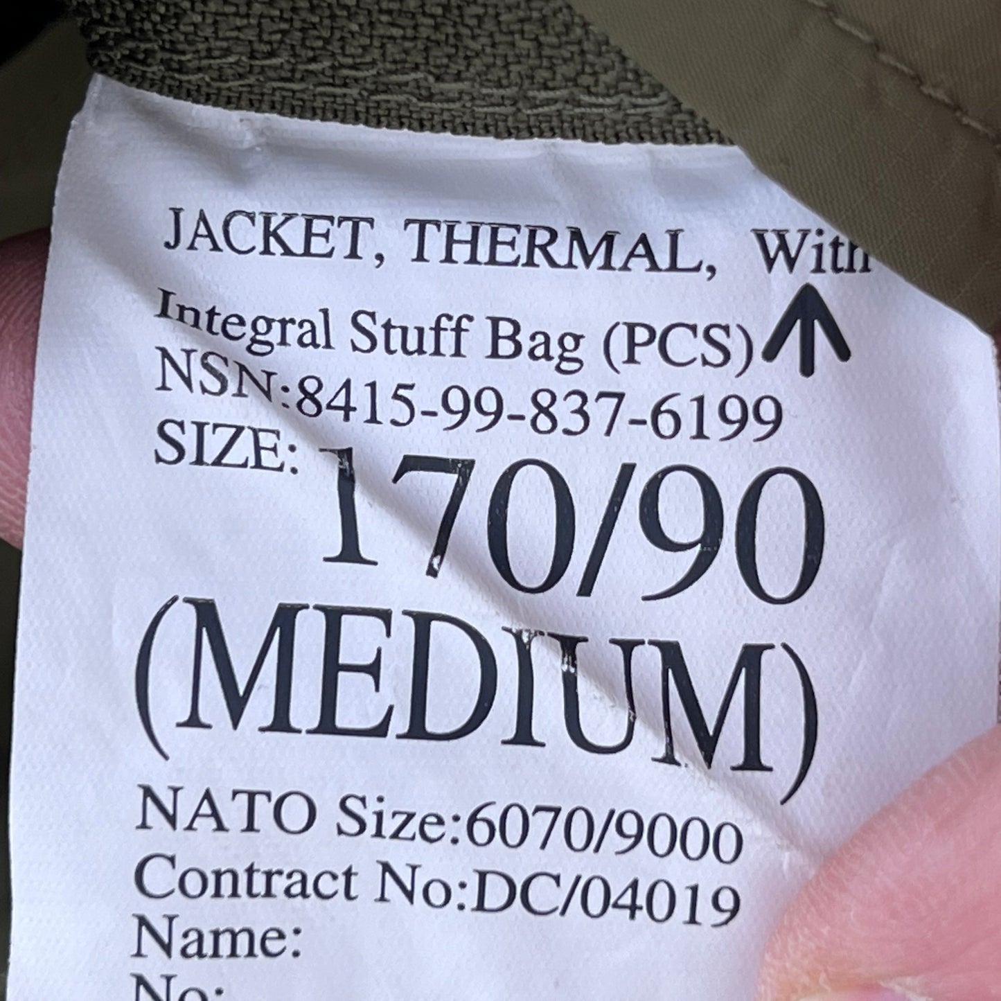 British Army Thermal Buffalo Jacket - Medium