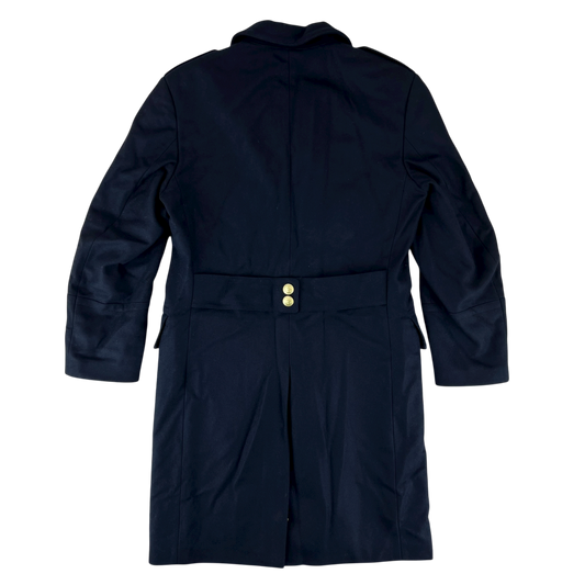 Finnish Navy Wool Blend Greatcoat - Medium