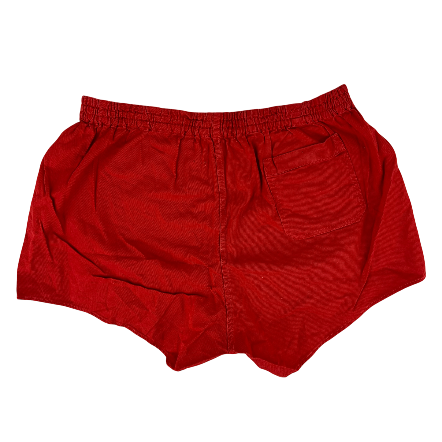 West German Army Cotton PT Red Swim Shorts - Medium