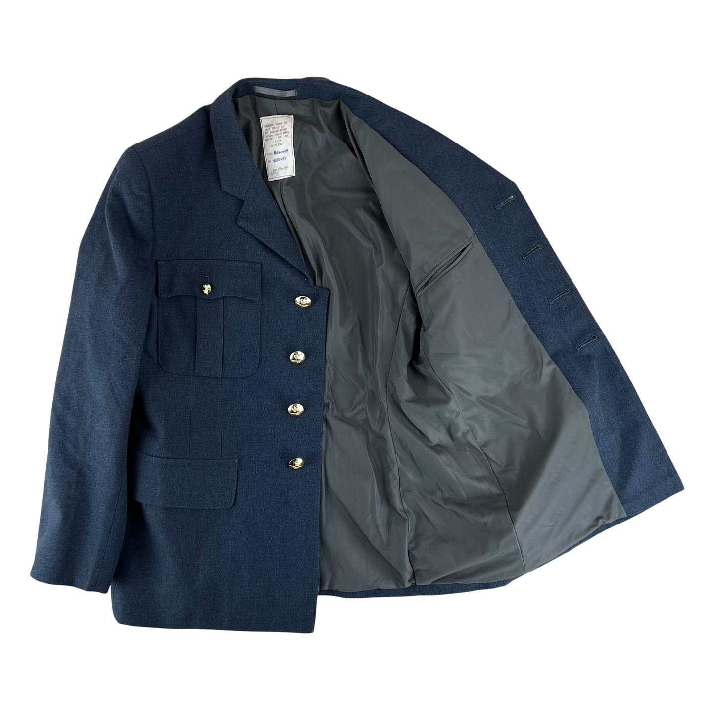 British Royal Air Force No. 1 O.A. Dress Jacket w/ Belt - Large 170/108