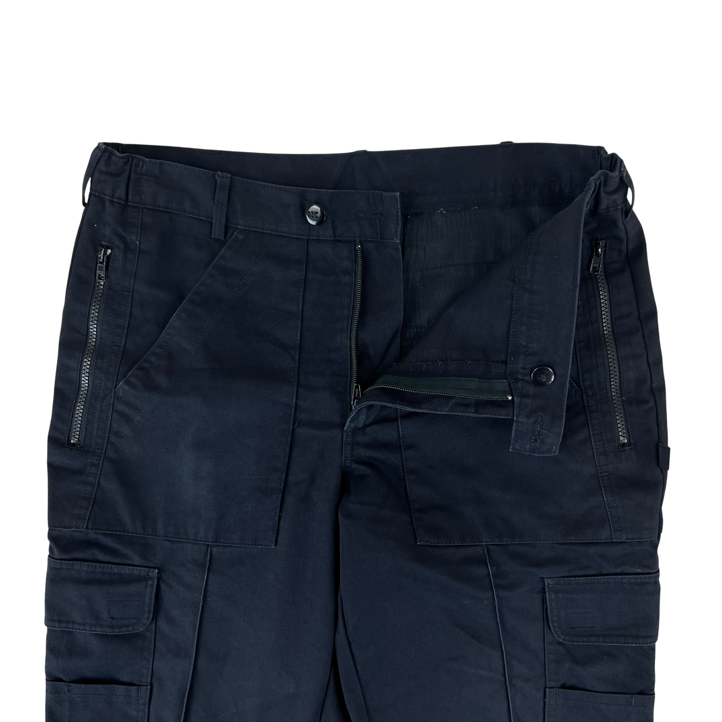 British Police MoD Black Utility Trousers - W35 L28.5