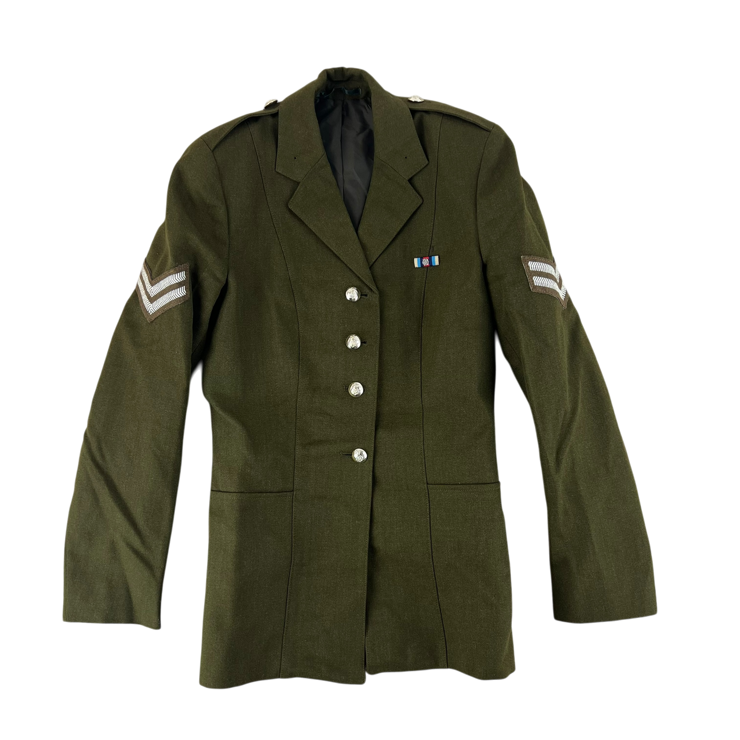 British Army Women's No. 2 Olive Green Dress Jacket - Intelligence Corps - Small 162/84
