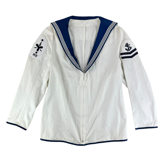 British Royal Navy Class II White Jumper Sailor's Top - X Large 188/120