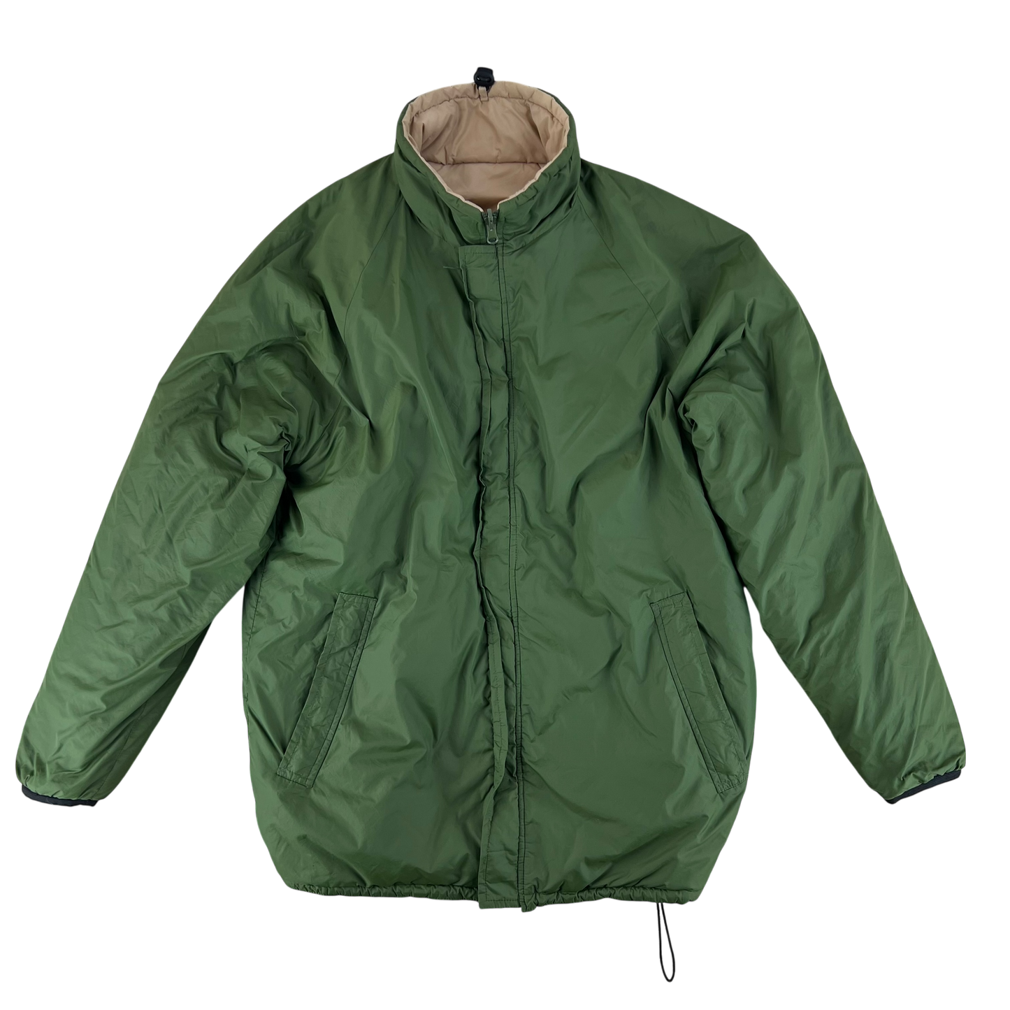 British Army Reversible Thermal Olive Green / Tan Quilted Jacket - Medium
