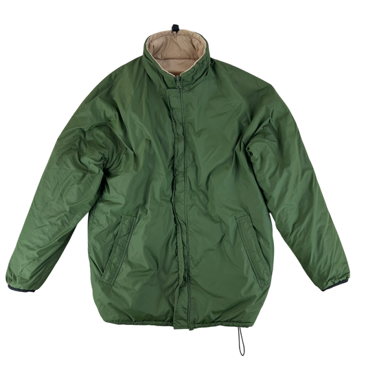 British Army Reversible Thermal Olive Green / Tan Quilted Jacket - Medium