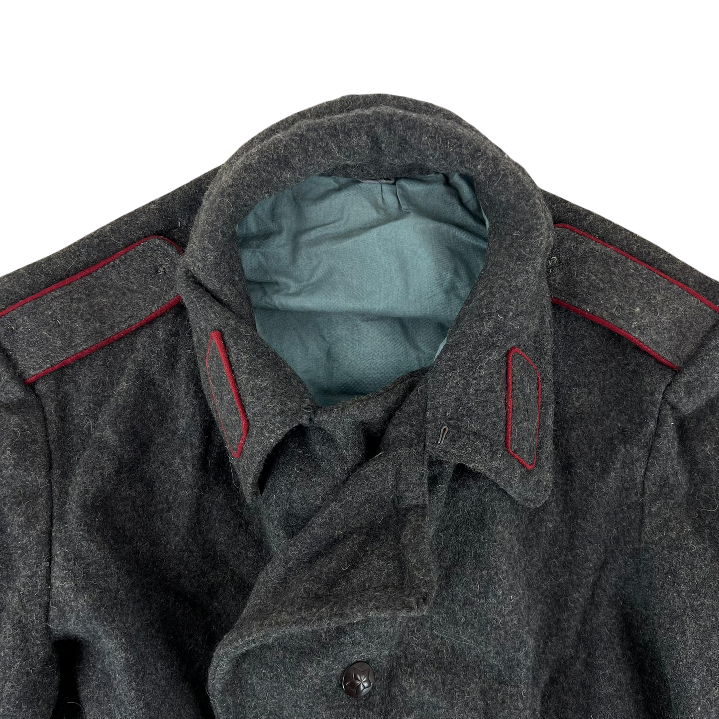 Bulgarian People's Army 80s Grey Wool Greatcoat - Medium