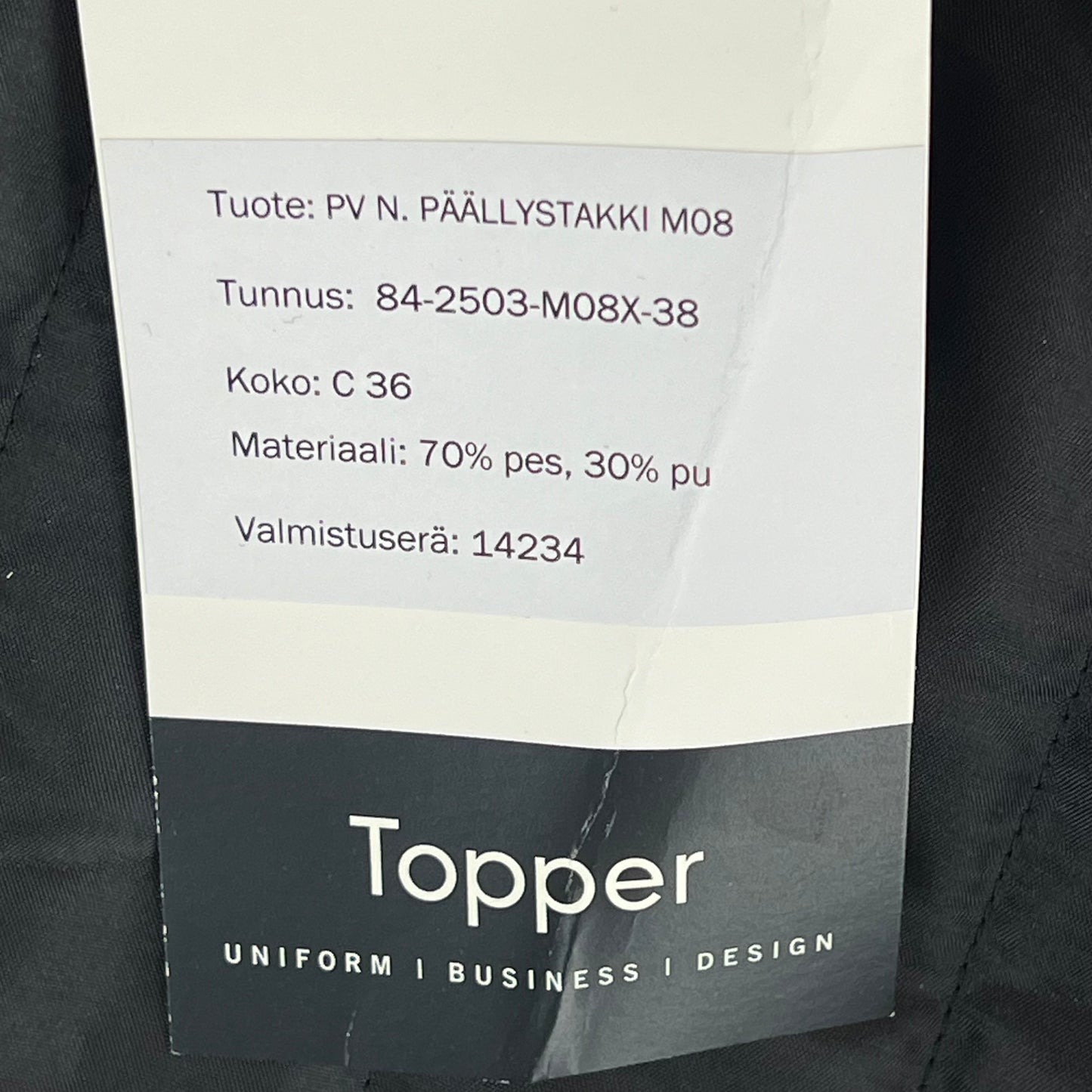Finnish Navy Winter Service Uniform Windbreaker Jacket w Liner - Medium