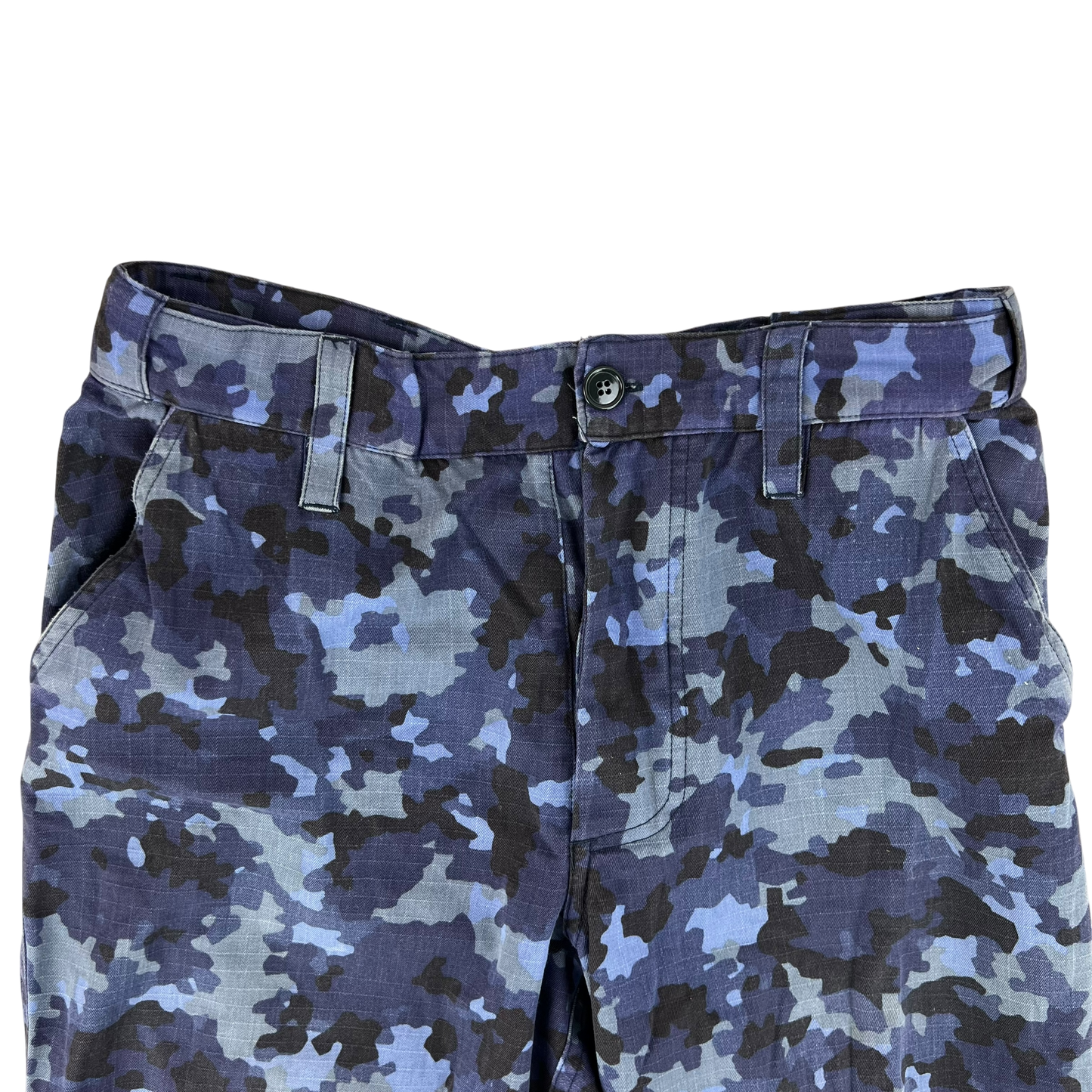 Romanian Navy M2017 Blue Camouflage Ripstop Trousers - W30 L31
