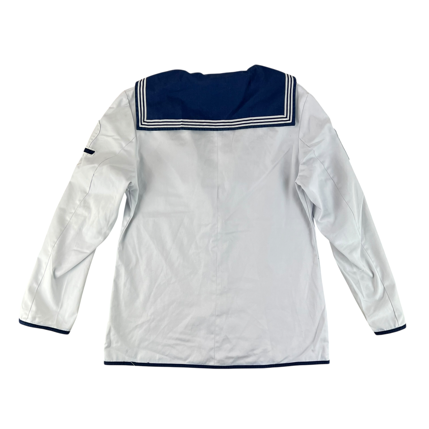 British Royal Navy Class II White Jumper Sailor's Top - Large 188/112