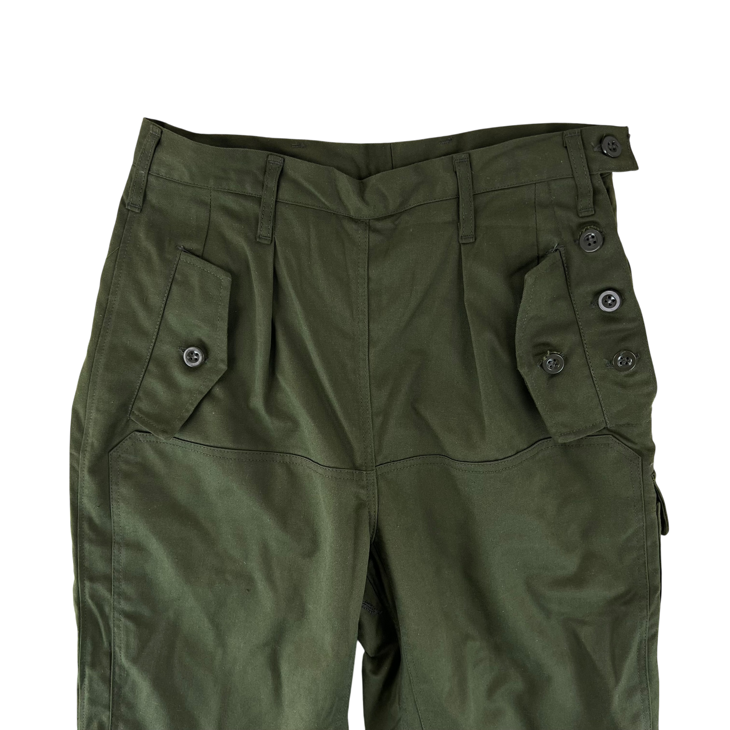 Czechoslovak Army M85 Women's Olive Green Trousers - W28 L30.5