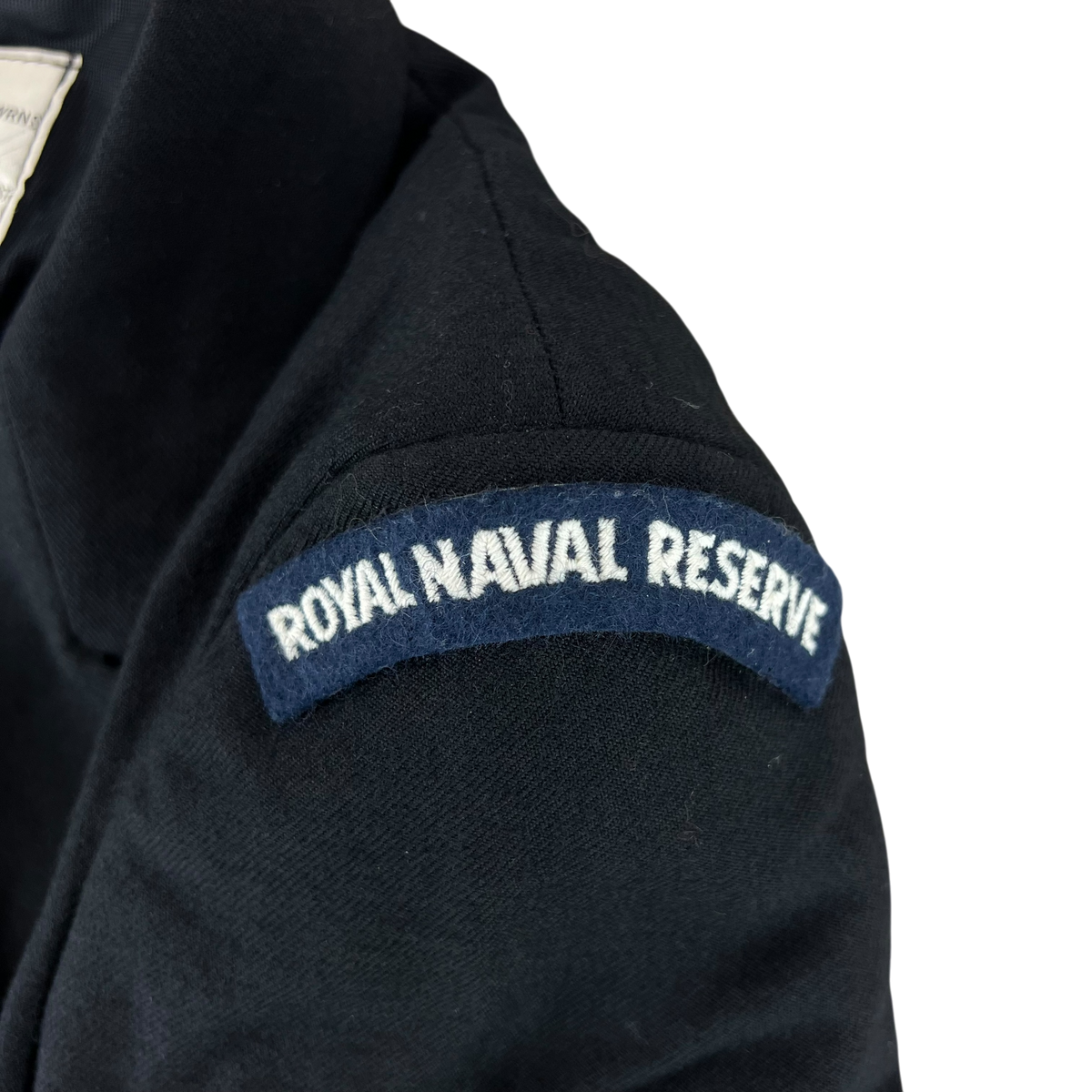 British Royal Navy Women's WRNS Diagonal Serge Black Blazer - Small