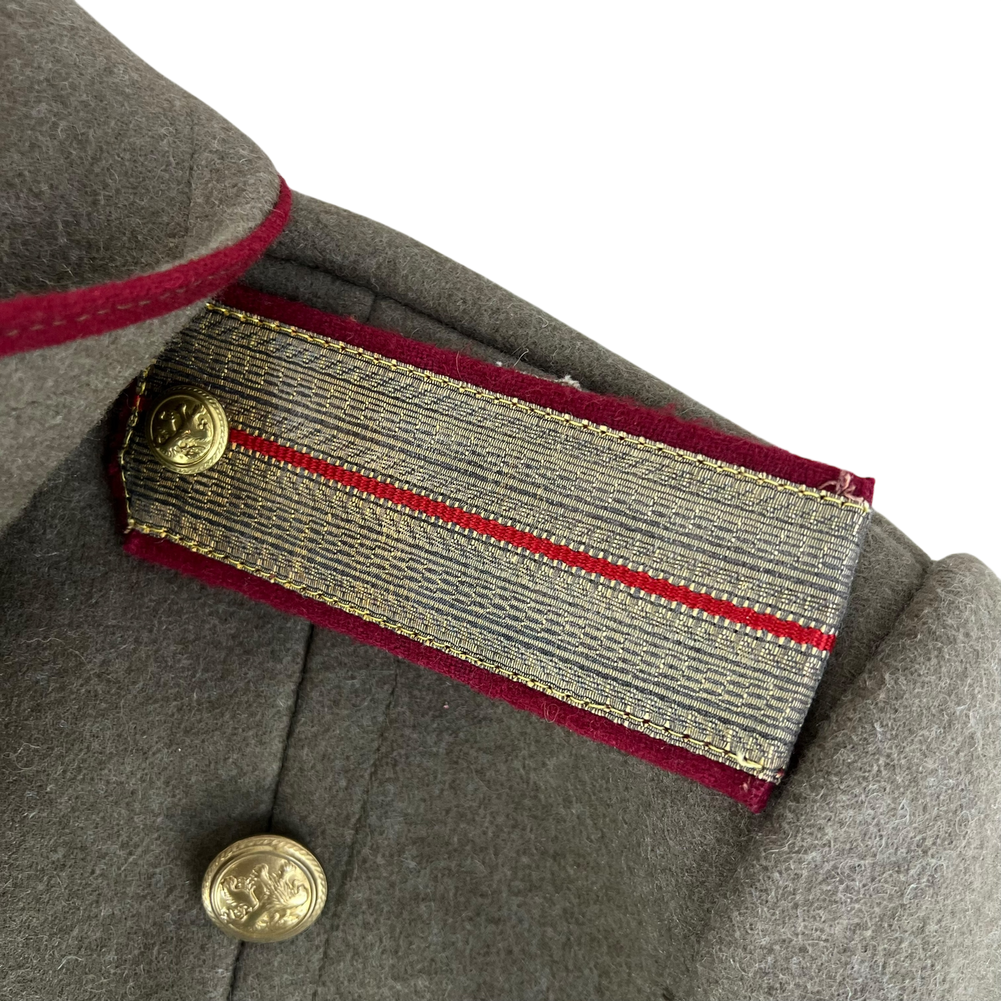 Bulgarian Army Officer's Khaki Wool Greatcoat - Small