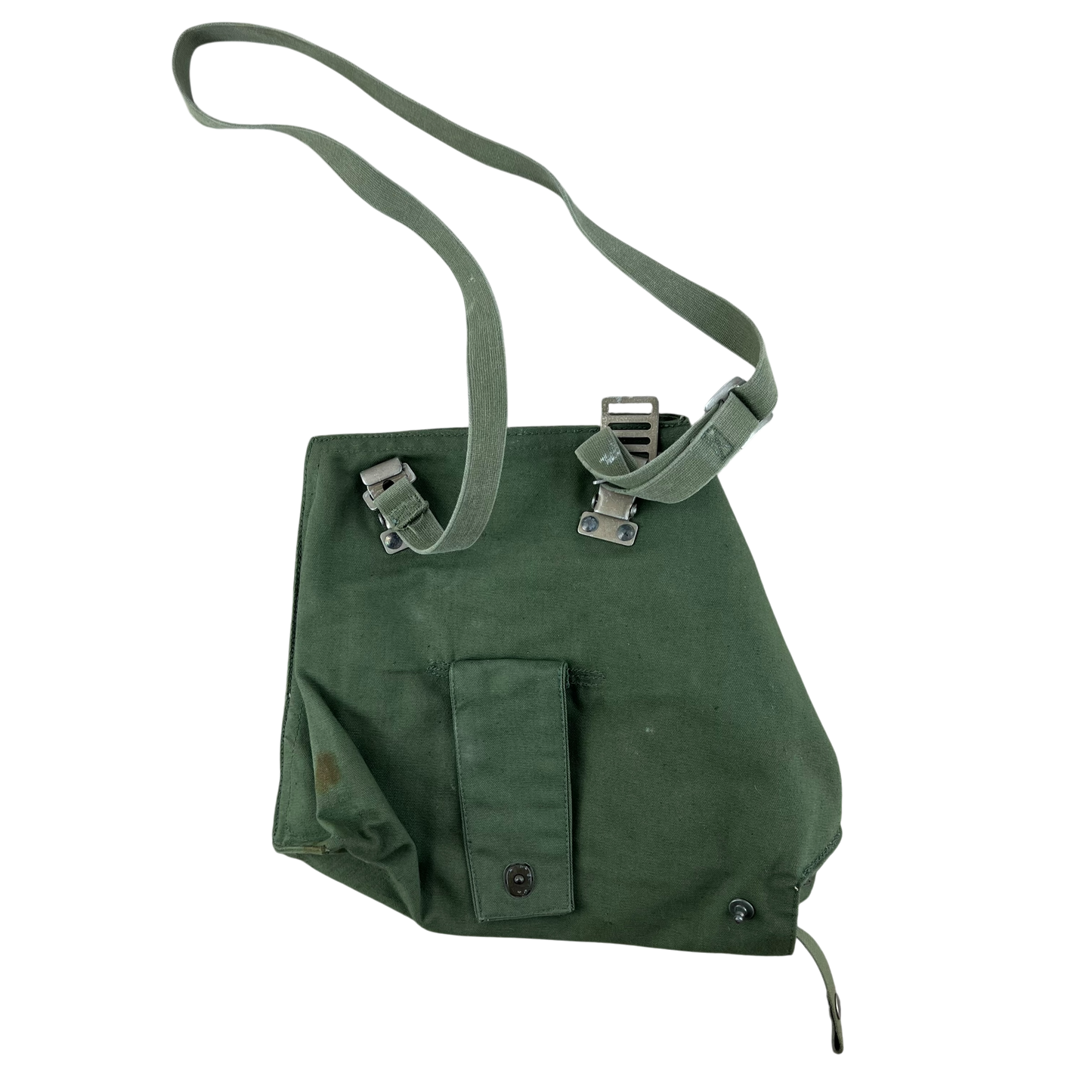 Swedish Army M51 Bag Gas Mask Haversack Olive Green Canvas