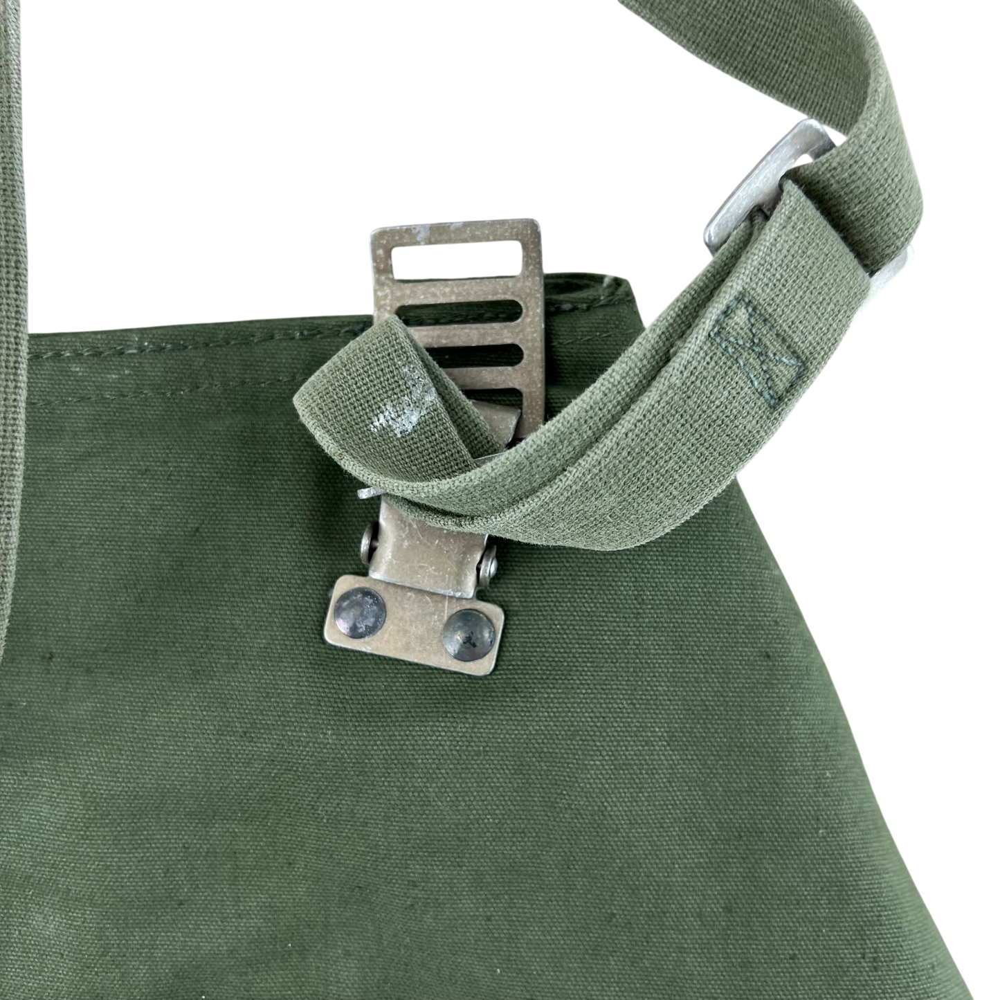 Swedish Army M51 Bag Gas Mask Haversack Olive Green Canvas