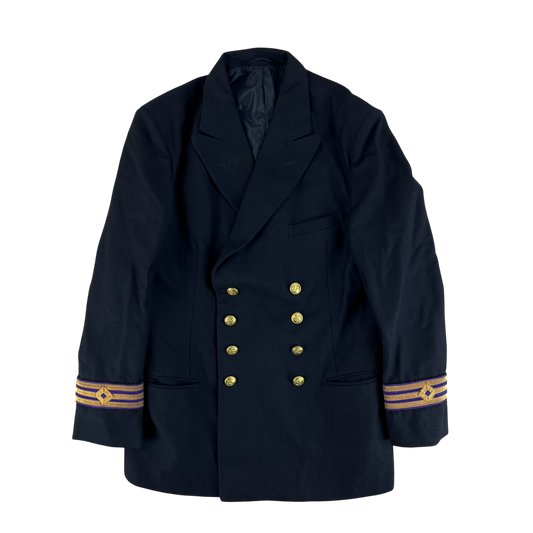 British Merchant Navy Black Dress Blazer Jacket - Medium