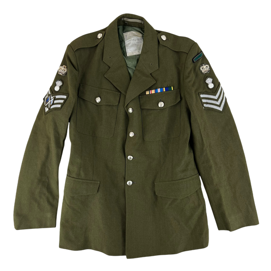 British Army 1980 Pattern No. 2 Olive Green Dress Jacket - Royal Engineers - Large 176/108