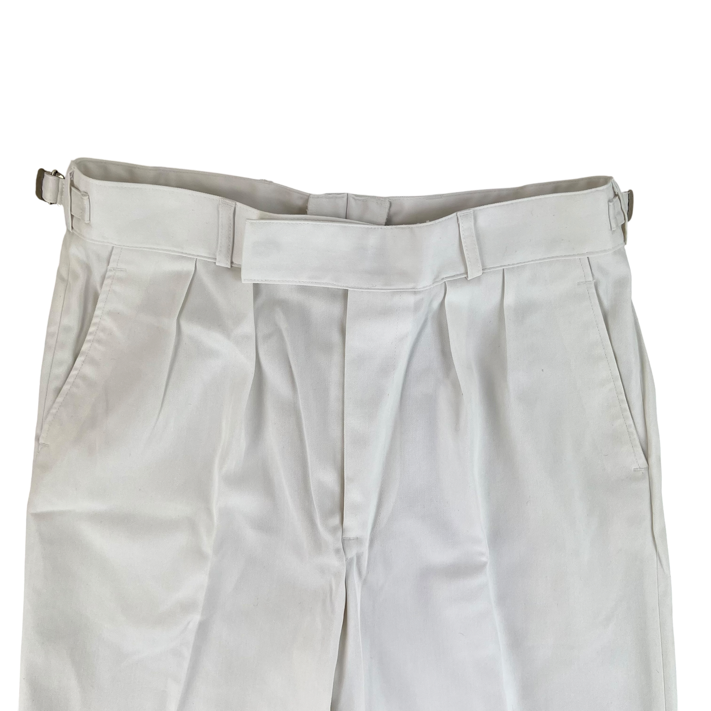British Royal Navy Officer's White Class I & Class III Dress Trousers - W34 L30.5