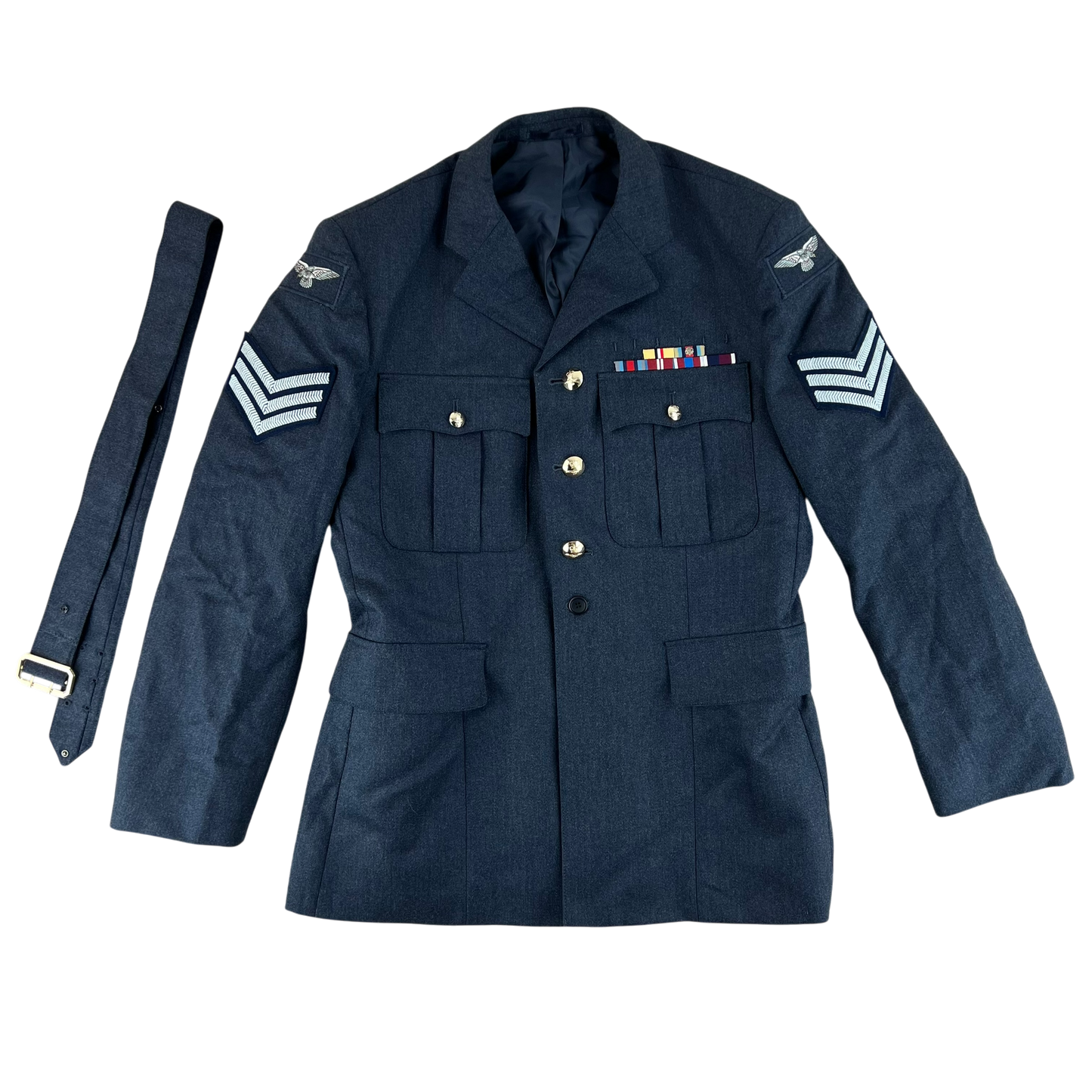 British Royal Air Force No. 1 Dress Jacket w/ Belt - X Large 116R