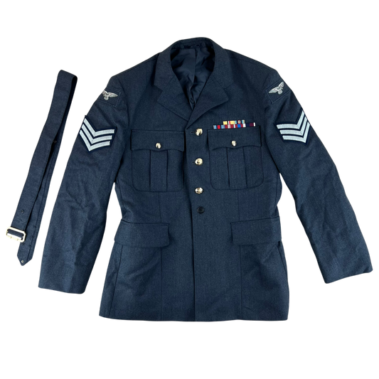 British Royal Air Force No. 1 Dress Jacket w/ Belt - X Large 116R