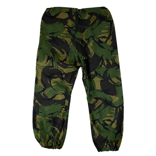 British Army Woodland DPM Camouflage MVP Waterproof Trousers - W38 L28.5
