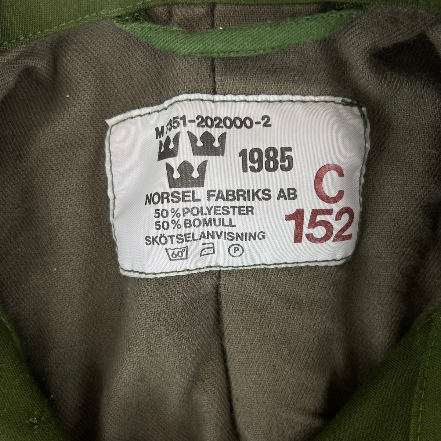 Swedish Army M59 Forest Green Field Jacket - Infantry Regiment - X Large