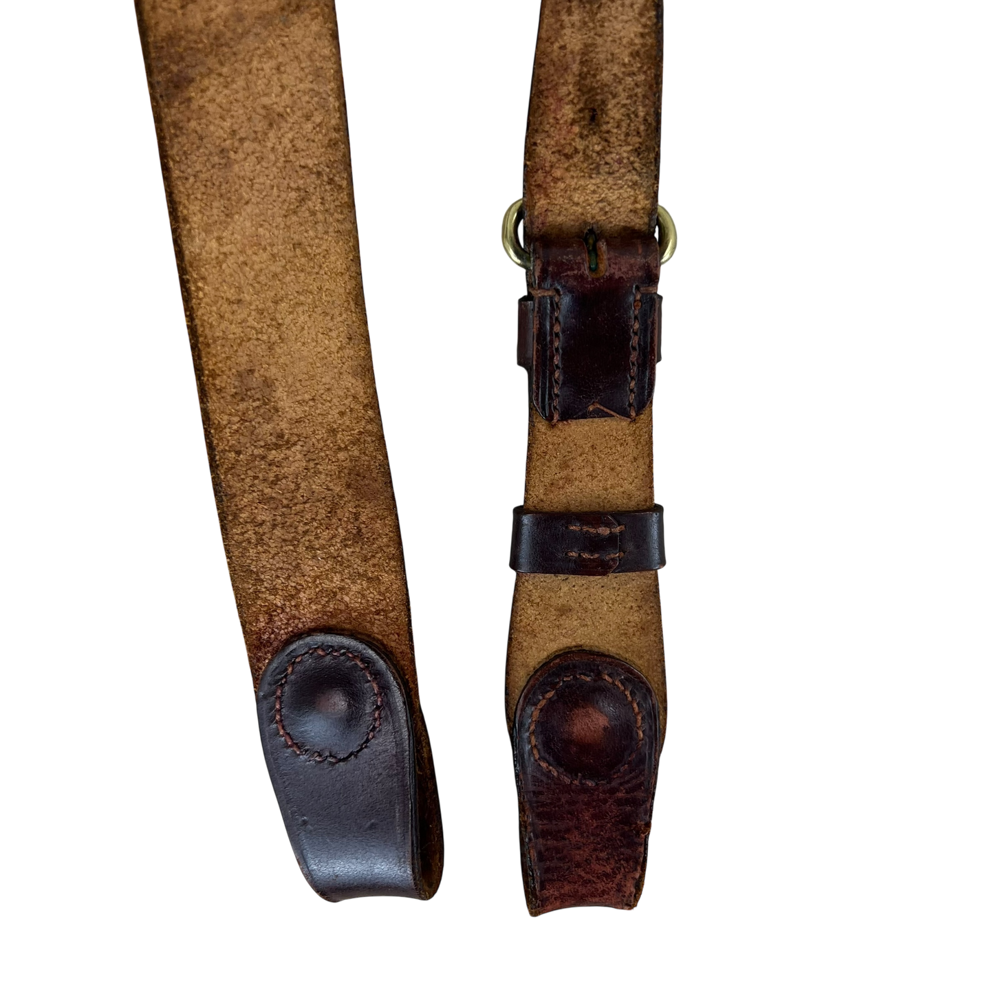 British Army Oxblood Leather Sam Browne Belt Shoulder Strap - L37