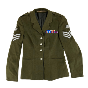 British Army Women's No. 2 Olive Green Dress Jacket - RADC - Small 162/88