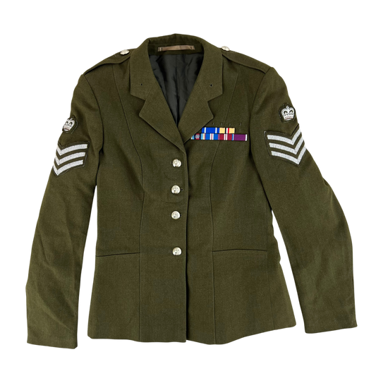 British Army Women's No. 2 Olive Green Dress Jacket - RADC - Small 162/88