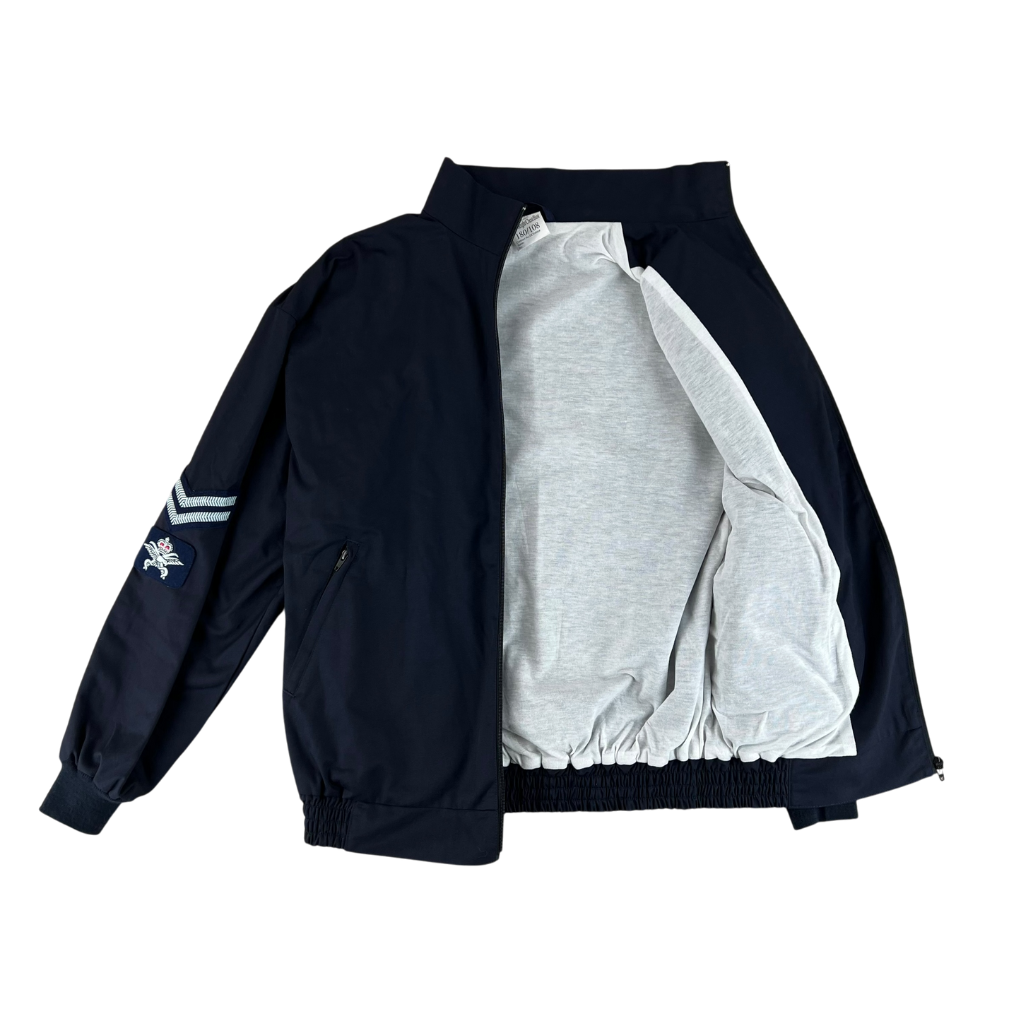 British Army / Tri-Services Navy Blue PTI Tracksuit Top Jacket - Large 180/108