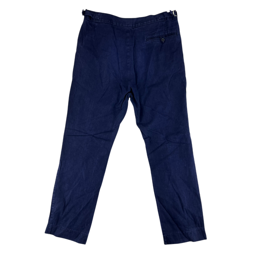 British Royal Navy Cotton Working Dress Trousers - W36 L30.5