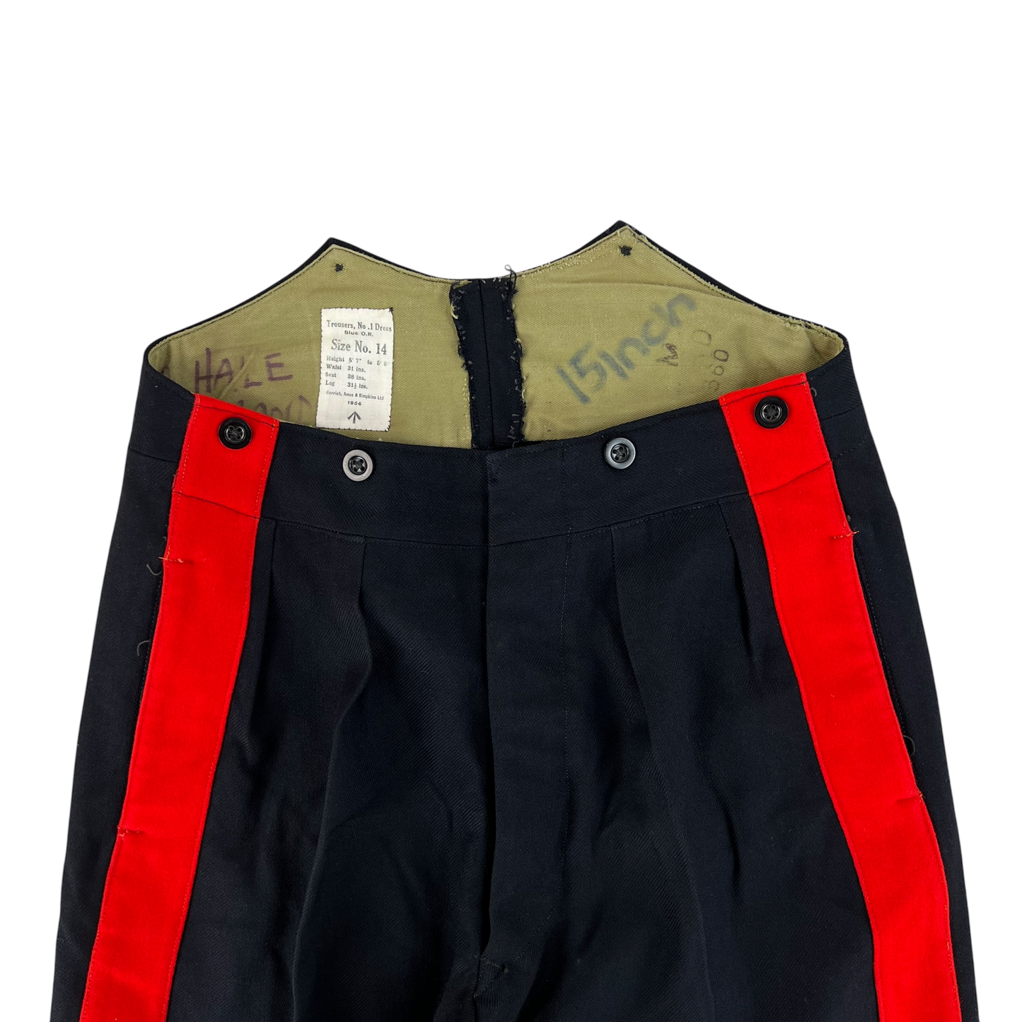 British Army 50s No1 Blues Dress Trousers - W31 L28.5
