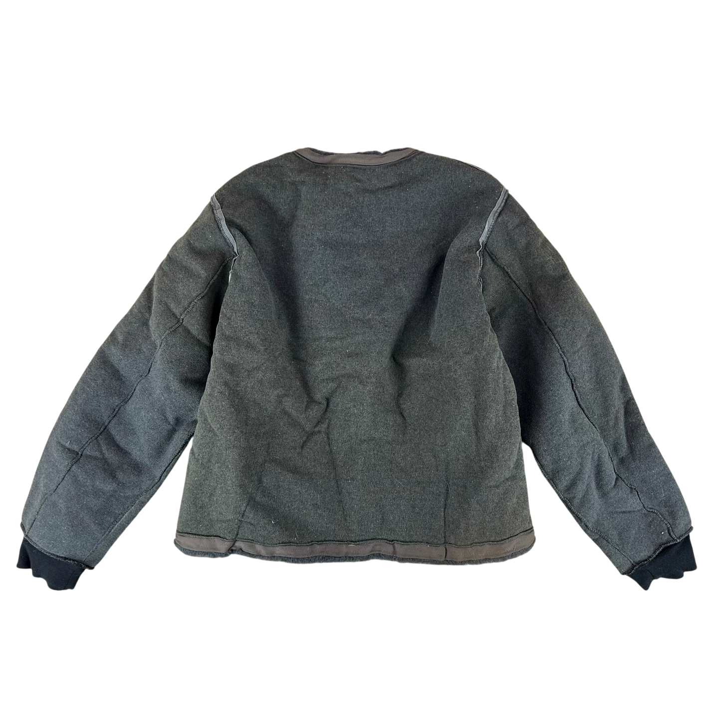 Czechoslovak Army Faux Fur Jacket Liner Cardigan M85 - Large